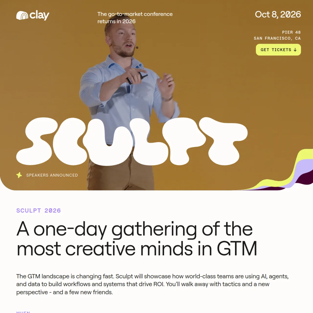 Screenshot of Clay Sculpt Conference