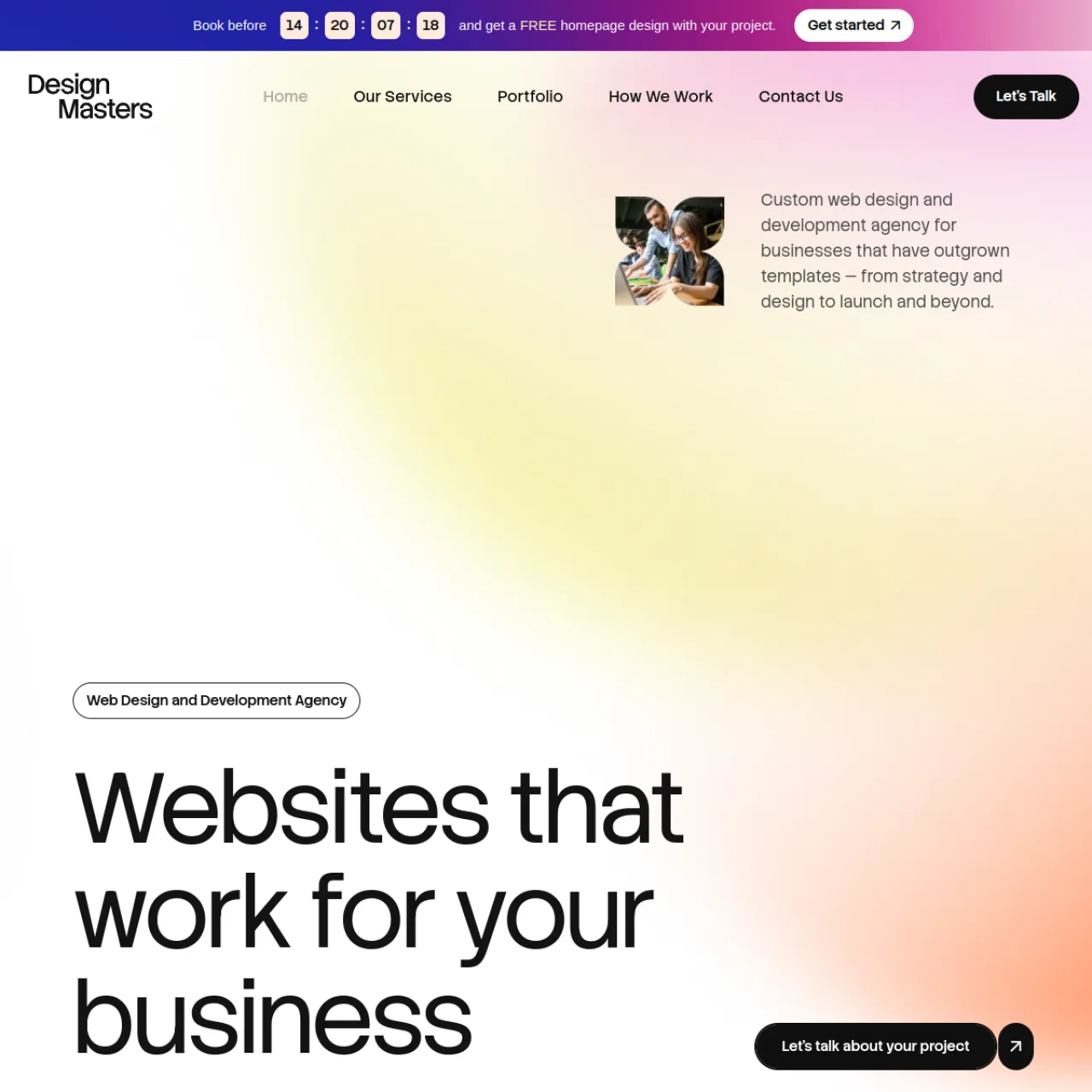 Screenshot of Design Masters