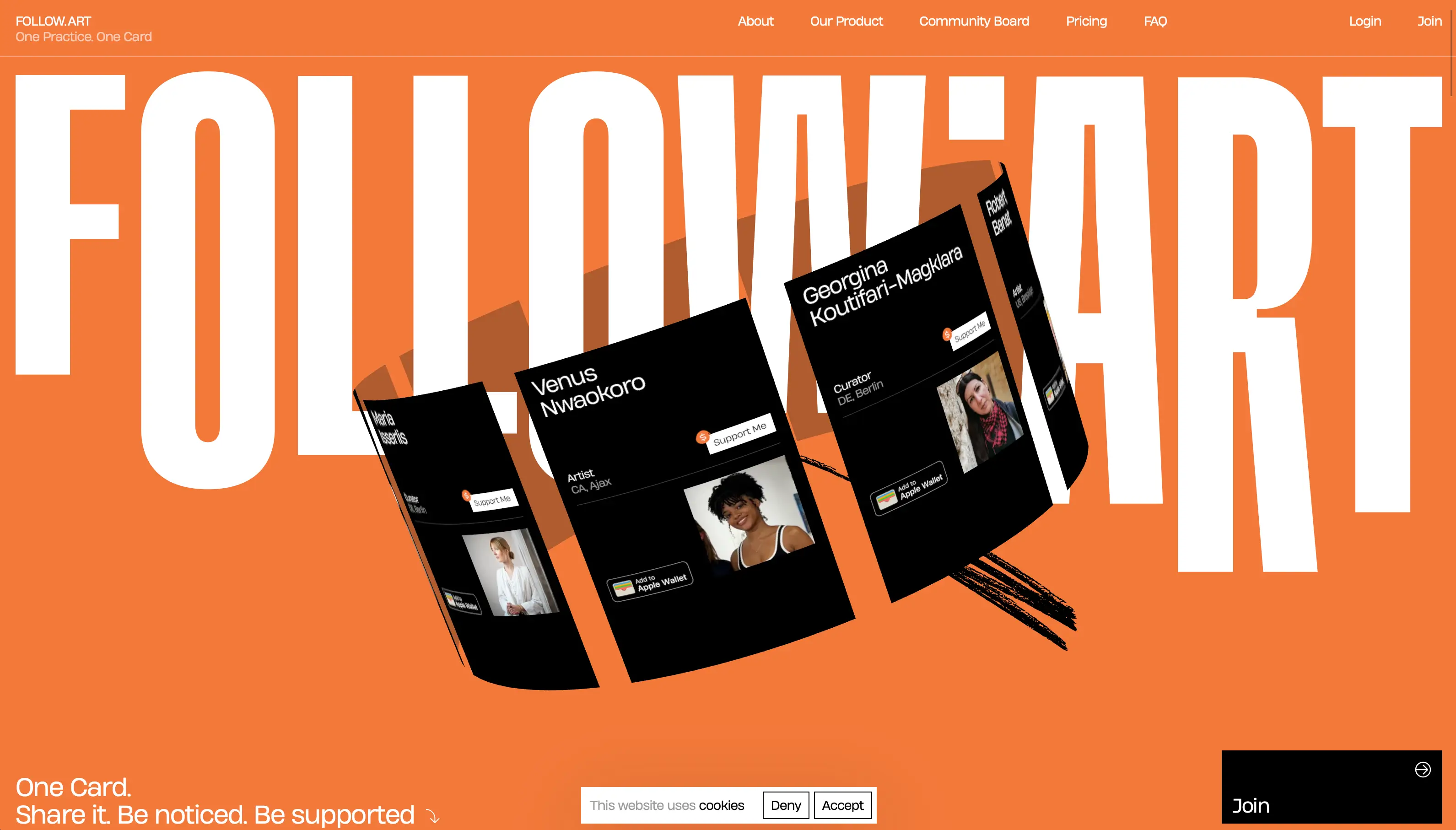 Screenshot of Follow Art