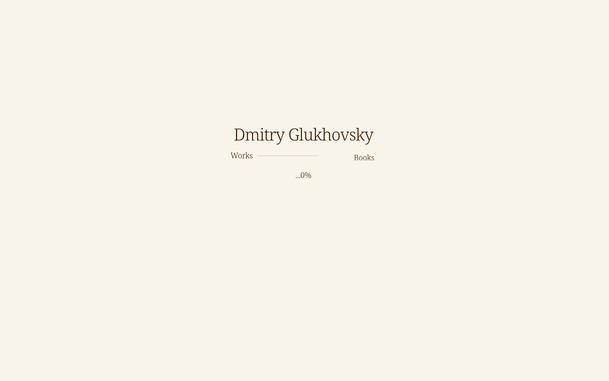 Screenshot of Dmitry Glukhovsky